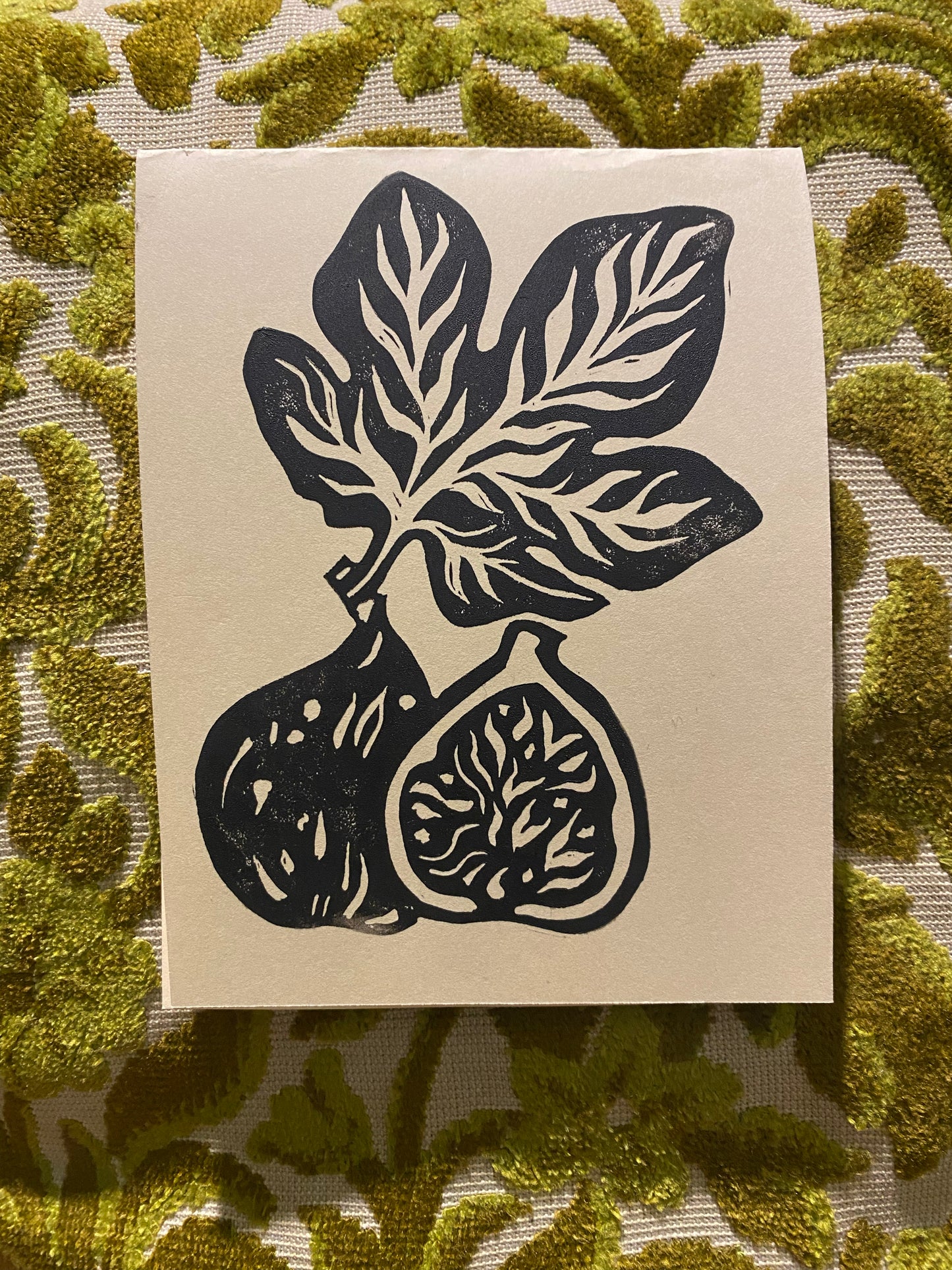 Holiday Lino Cut Cards