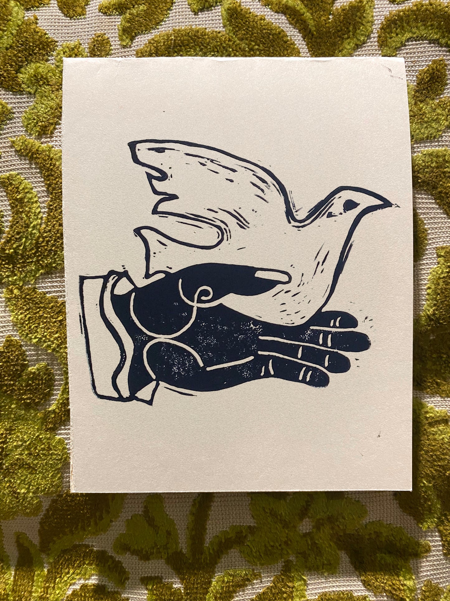 Holiday Lino Cut Cards